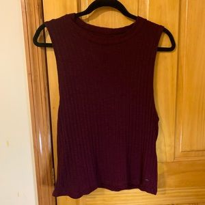 mock neck tank top